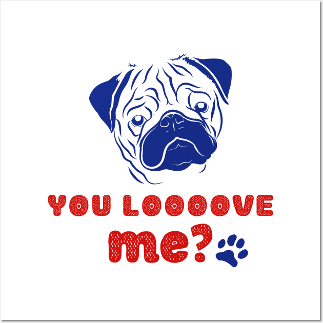 Pug lover Wall Art by Mplanet